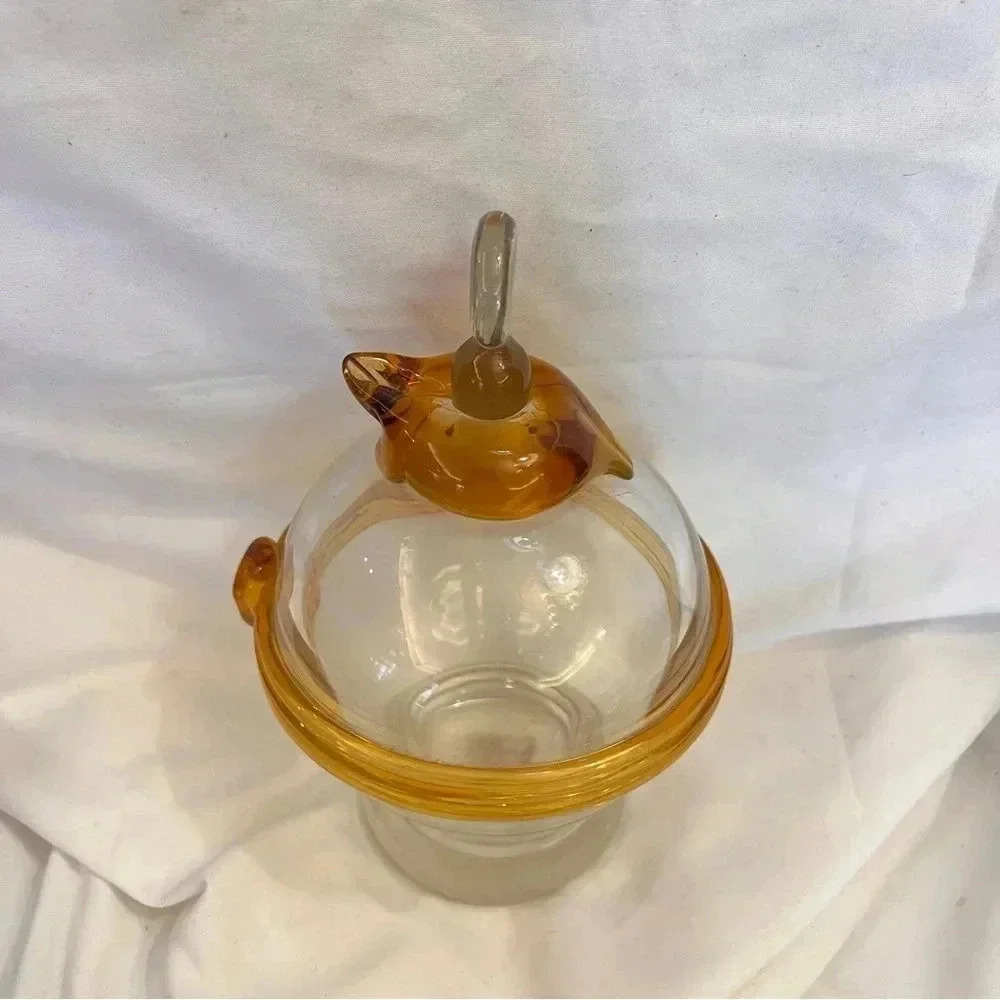 Vintage ZBS Zelezny Glassblown Decanter - Picture 3 of 4